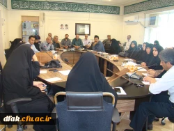 جلسه آشنایی و تبادل نظر سرپرست جدید پردیس آیت الله کمالوند لرستان با کارکنان