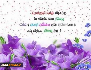 میلاد بزرگ بانوی اسلام حضرت زینب کبری وروز پرستار مبارک باد