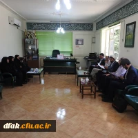 برگزاری جلسه ستاد اقامه نماز در پردیس آیت اله کمالوند لرستان