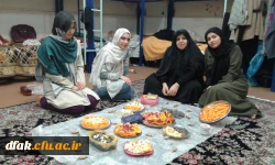 مراسم شب یلدا در خوابگاه های پردیس آیت اله کمالوند لرستان