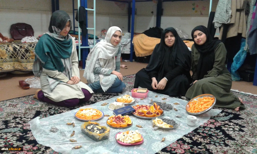مراسم شب یلدا در خوابگاه های پردیس آیت اله کمالوند لرستان