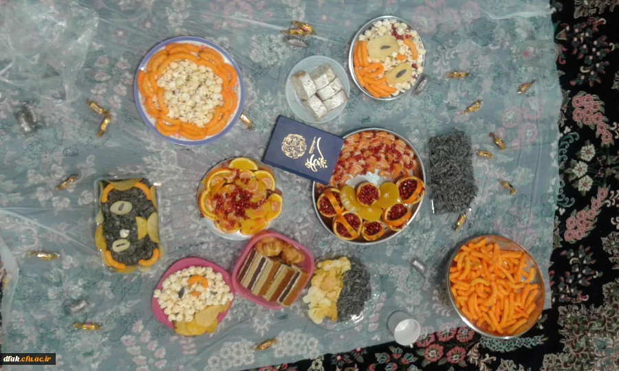 مراسم شب یلدا در خوابگاه های پردیس آیت اله کمالوند لرستان