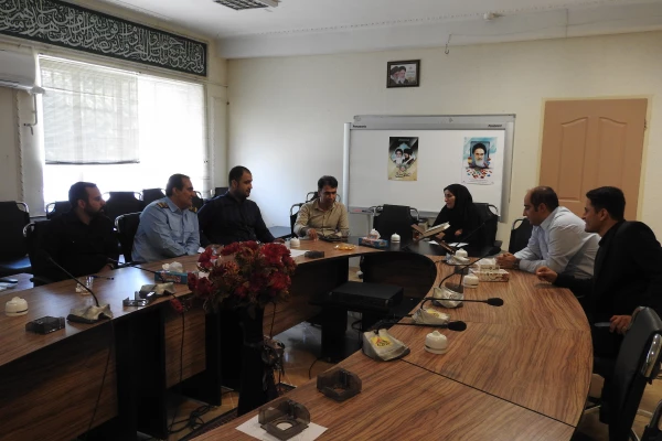 جلسه توجیهی حراست دانشگاه فرهنگیان با همکاران حفاظت فیزیکی پردیس