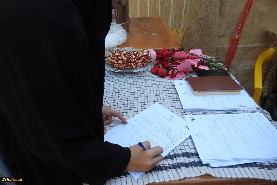 مراسم ثبت نام از دانشجو معلمان پردیس آیت اله کمالوند لرستان 