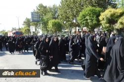 حضور مسئولین، کارکنان و دانشجویان پردیس آیت اله کمالوند  لرستان در راهپیمایی روز 13 آبان 