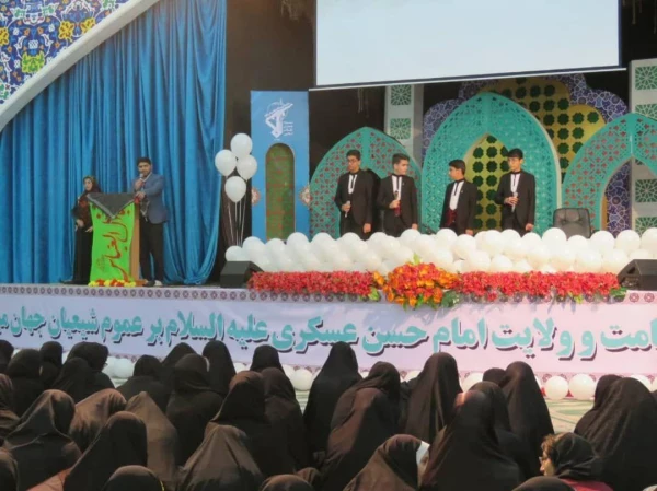 حضور هیئت مذهبی پردیس آیت اله کمالوند لرستان در مراسم ولادت امام حسن عسگری (ع) 