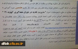 هشتمین دوره مجازی ویژه کانون های دانشجویی همیاران سلامت جسم و روان 3