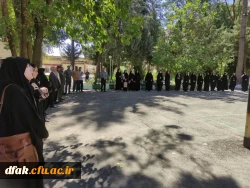 تجمع اعتراضی دانشجویان و همکاران  ایت الله کمالوند  در قتل عام زنان و کودکان فلسطینی 4