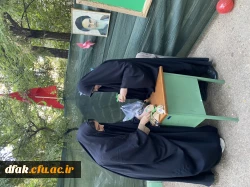 برپایی غرفه در اجلاسیه ی شهدای دانش اموز به همت بسیج دانشجویی دانشگاه   فرهنگیان پردیس آیت الله کمالوند 2