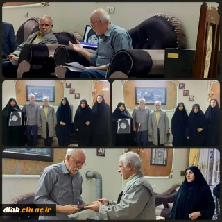 دیدار  مسئولین پردیس آیت الله کمالوند و دانشجو معلمان  این مرکزبا خانواده معظم *شهیده دانشجو  معلم ناهید احمدی مقدم