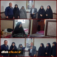 دیدار جمعی از کارکنان و دانشجومعلمان کنگره شهدای پردیس آیت الله کمالوند به مناسبت روز شهید با خانواده بزرگوار شهید *دانشجومعلم عبدالحسین خیری گاویار* 2